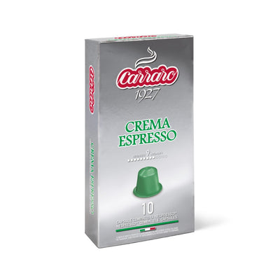 Carraro Caffè Crema creamy Espresso Nespresso® compatible capsules