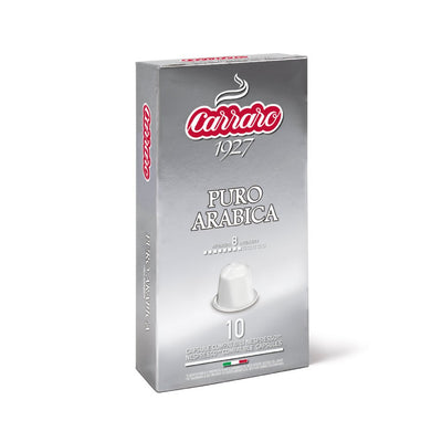Carraro Caffè Puro 100% pure Arabica Nespresso® compatible capsules
