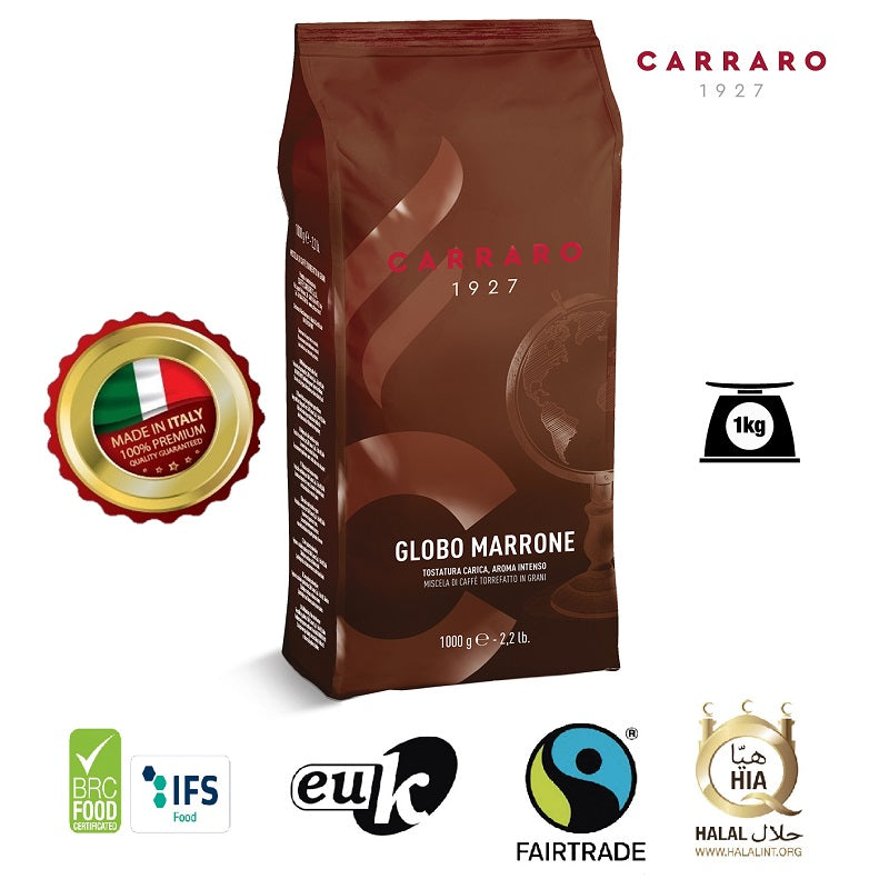 GLOBO MARRONE FINE ITALIAN coffee beans (1 Kg)