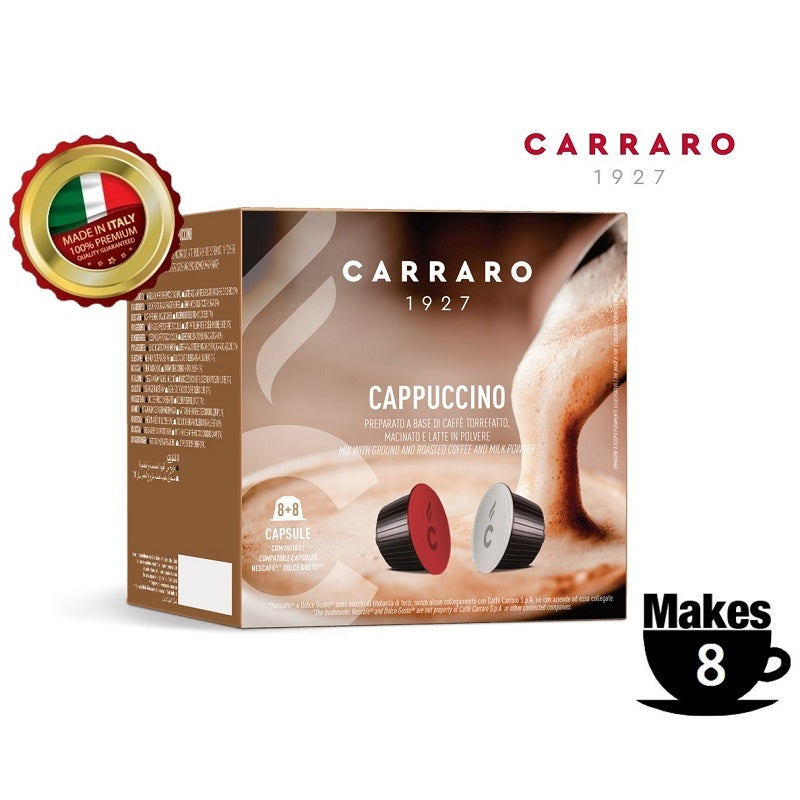 Kaffekapslar kompatibla med NESCAFÉ® Dolce Gusto® CHiATO Cappuccino, 8+8 st.