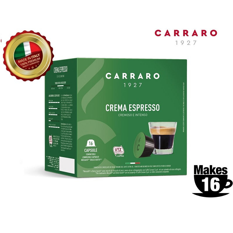 Cappuccino - 16 Dolce Gusto®* compatible capsules - Caffè Carraro
